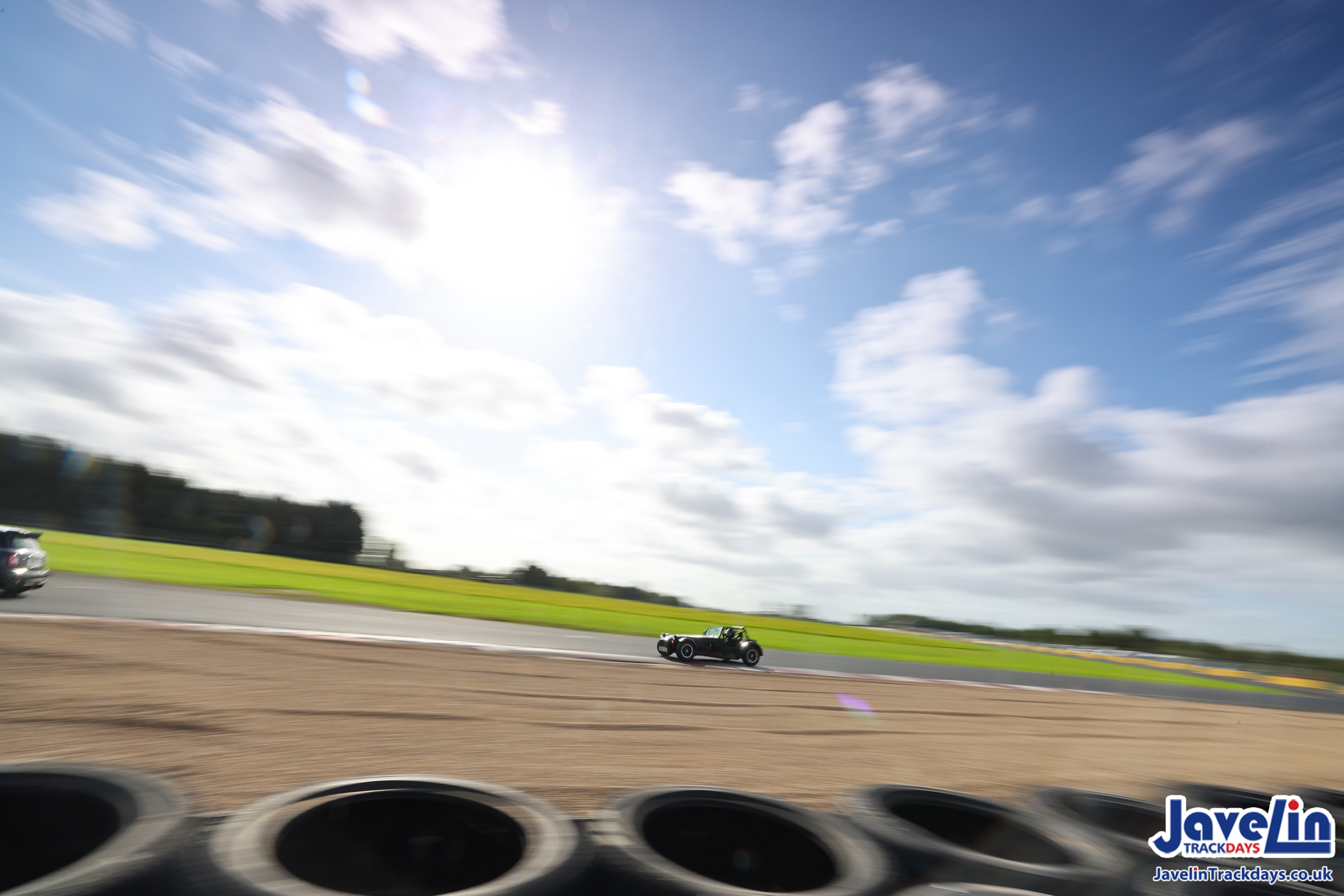 A scenic shot of my car driving at Croft.